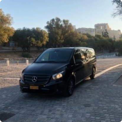 Black Taxi Van Mercedes-Benz V